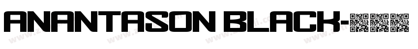 Anantason Black字体转换 Anantason Black字体转换